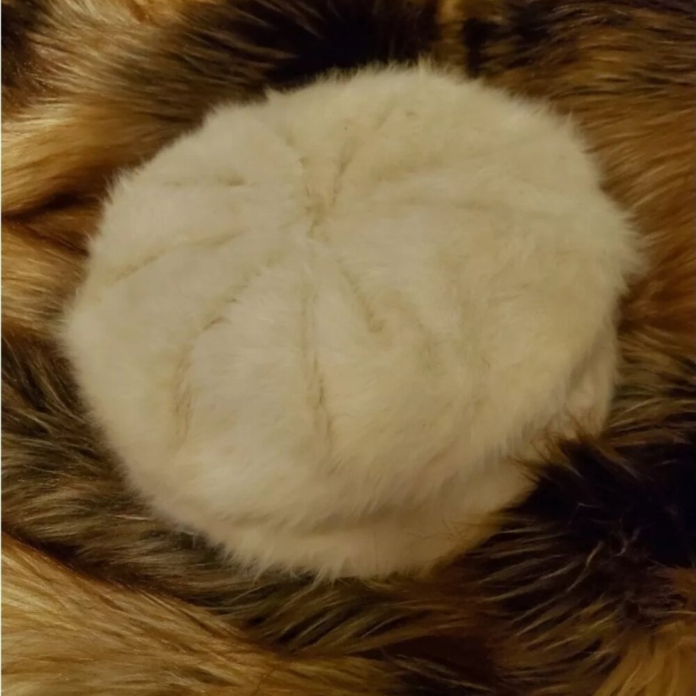 Vintage Millnery Jordan Marsh Real Angora Beatnik Beret Hat Made in Italy Gigi